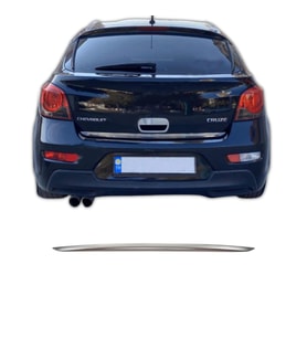 Chevrolet Cruze HB Krom Bagaj Alt Çıta Formlu Paslanmaz Çelik