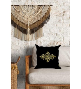 Motif Desenli Çift Yön Dijital Baskılı Dekoratif Kırlent Kılıfı Yastık Kılıfı 39x39cm