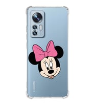 Xiaomi Mi 12 Pro Uyumlu Köşe Korumalı Antişok Kapak Minnie Mouse Tasarımlı Şeffaf  Kılıf