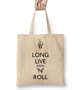 Long Live Rock N' Roll Bez Çanta Uzun Saplı