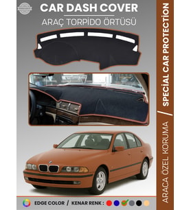 Bmw E39 (2006-2010) Torpido Örtüsü Ön Göğüs Koruma Torpido Koruma Araca Özel Kaymaz Kolay Montaj