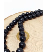 Shungite (Şungit) Taşı YARIM Dizi 12mm (18cm uzunluğundadır)