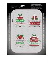 Merry Christmas Yılbaşı Iron Press Tekstil Ütü İle Yapışan Transfer Baskı Kağıdı DTF BASKI
