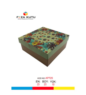 23x23x10 Hediyelik Kutu Kraft Kutu Karton Kutu YIlbaşı Kutusu Pasta Kutusu Kargo Kutusu (10 ADET)