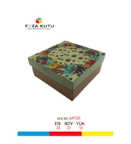 23x23x10 Hediyelik Kutu Kraft Kutu Karton Kutu YIlbaşı Kutusu Pasta Kutusu Kargo Kutusu (10 ADET)