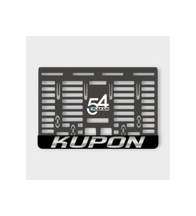 KUPON SİYAH GÜMÜŞ PLEKSİ MOTOR PLAKALIĞI