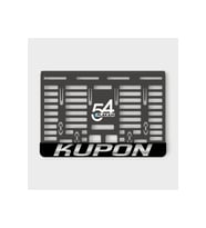 KUPON SİYAH GÜMÜŞ PLEKSİ MOTOR PLAKALIĞI