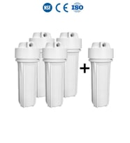 Lotto Filters Açık Kasa Su Arıtma Cihazı için Mat Housing Filtre Kabı 5 Adet (Beyaz)
