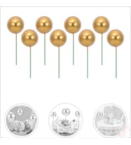 Çubuklu SüSLeme Topu, 3cm x 8 adet - Altın (STD)