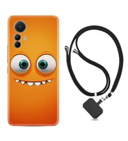 Xiaomi 12 Lite Kılıf Silikon Boyun Askılı İpli Desenli Silikon Dişlek 1615