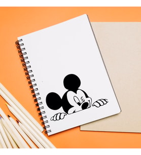 Mickey Mouse Sevgili Çift Tasarımlı Defter