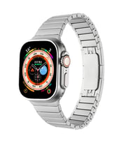 Apple Watch 44mm Uyumlu Kordon Paslanmaz Çelik Luxury Metal KRD-35 Kayış