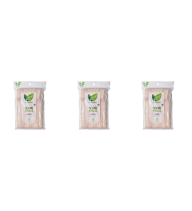 Roll-Up Doğaya Dönüş Ekolojik Doğal %100 Ahşap Kaşık - Kalınlık : 1.8 mm - 16 Cm. - 50'li 3 Paket