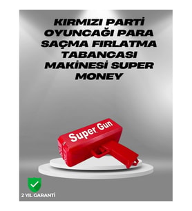 CEYLAN ADAM Dolar Boyutunda Kâğıt Atışı Yapan Pil ile Çalışan Oyuncak Tabanca