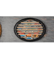 Wooden City Bisiklet Duvar Rafı Oyuncak Araba Teşhir Rafı