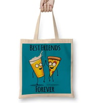 Pizza and Beer Bez Çanta Uzun Saplı