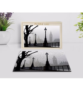 BK Home Londra Manzara 1000 Parça Profesyonel Puzzle-7