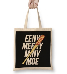 Eeny Meeny Miny Moe Negan Bez Çanta Uzun Saplı