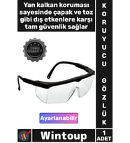 #Gözlük İş Güvenliği Koruyucu Lens Ergonomik Tam Korumalı Şeffaf Ayarlı Çapak Laboratuvar Gözlüğü
