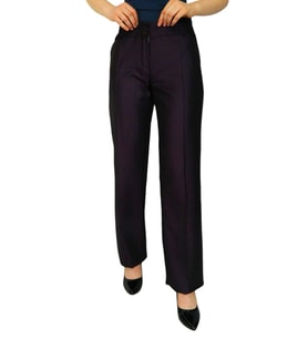Kadın Kumaş Pantolon Yüksek Bel BGL-ST01543 (Mürdüm)