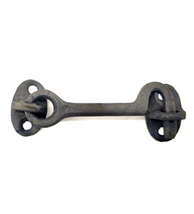 Antika Tarz Dekoratif Pirinç  Çengeli - 8,5cm, Oksit