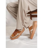Shoetyle - Taba Hakiki Süet Bağcıklı Erkek Sneaker 115-K502