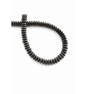 Hematit Doğal Taş Mat Gri Rondela Kesim 6x2mm Dizi [AA]