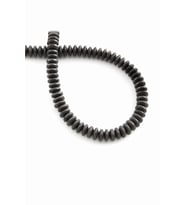 Hematit Doğal Taş Mat Gri Rondela Kesim 6x2mm Dizi [AA]