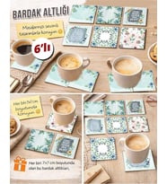 Yeşil Orman 7x7 – 6’lı Set Dekoratif Kare Tasarım