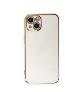 iPhone 15 Kılıf Volet Silikon - Beyaz