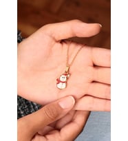 Elika Silver Kadın Kardan Adam Model Kolye