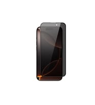 iPhone 16 Pro Max 5D Hayalet Privacy Lüx Dayanıklı Cam Ekran Koruyucu (Siyah)
