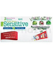 Sensitive Natural Herbal Extracts 75ml + Çocuk Diş Macunu 75 ml Hediyeli