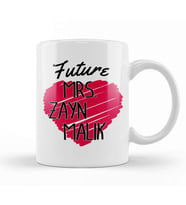 One Direction Future Mrs Zayn Malik Love Heart Kupa Bardak Porselen