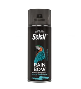 Selsil Rainbow Mat Beyaz Akrilik Sprey Boya 400 ml Ral 9010