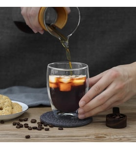 350 ml Çift Cidarlı Bardak El Yakmaz Bardak Kahve Bardağı Kokteyl Bardağı
