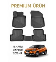 Renault Captur 2012-2019 Uyumlu 3D Oto Paspas Premium
