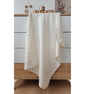 Peluş Welsoft Kışlık-baharlık Çift Taraflı Katlı Kız Bebek Battaniyesi/ Yıl