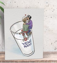 BK Gift Rakı Tasarımlı Dekoratif Mini Kanvas Tablo 15x20cm-3