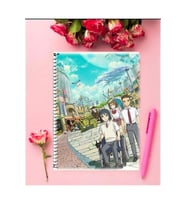 Nınokunı Anime Defter 1 Adet Özel Tasarım A4 Boyutu 21*29 Cm Telli Kareli Defter
