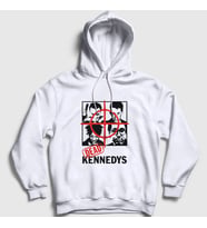 Presmono Unisex Beyaz Band Dead Kennedys Kapüşonlu Sweatshirt 488970tt