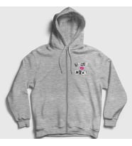 Presmono Unisex Gri Next Ariana Grande Fermuarlı Kapüşonlu Sweatshirt 152841tt (Gri)