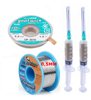 Lehim Emme Teli Cp3515 Ve Mchanic Soldering Lehim Teli 0,5mm 4in1 Arada Düz
