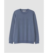 LCW Vision İndigo Bisiklet Yaka Baskılı Erkek Sweatshirt