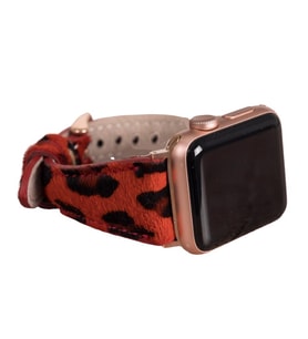 Bouletta Apple Watch Uyumlu Deri Kordon 42-44-45mm Slim Leopar LEO56