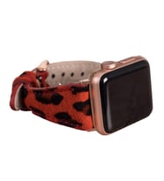 Bouletta Apple Watch Uyumlu Deri Kordon 42-44-45mm Slim Leopar LEO56