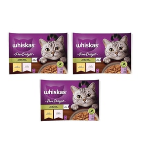 Whiskas Pouch Pure Delight Jöle İçinde Tavuklu ve Somonlu Yetişkin Kedi Konserve