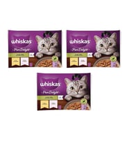 Whiskas Pouch Pure Delight Jöle İçinde Tavuklu ve Somonlu Yetişkin Kedi Konserve