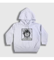 Presmono Unisex Çocuk Beyaz Cool Anime Hanma Baki Kapüşonlu Sweatshirt 317321tt