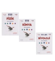 Limit Yayınları TYT Fizik Kimya ve Biyoloji Soru Bankası Seti 3 Kitap